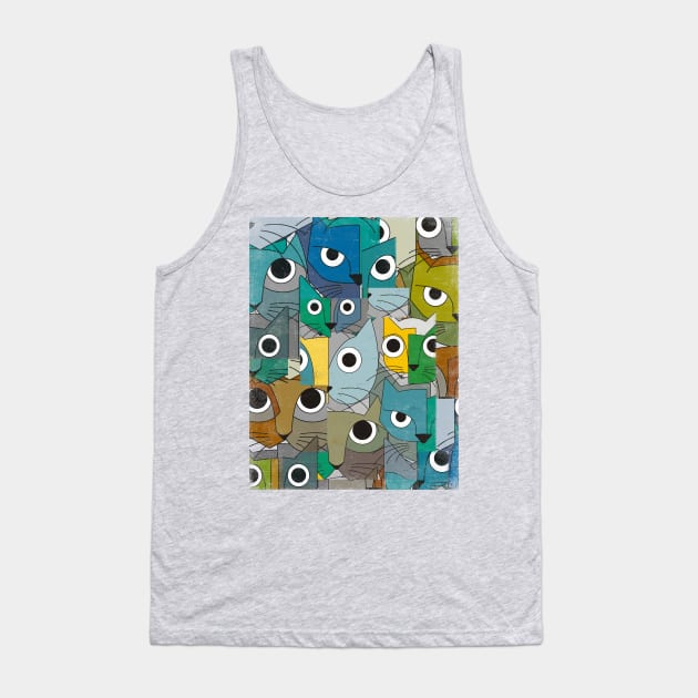 Cubicats Remix Tank Top by bulografik